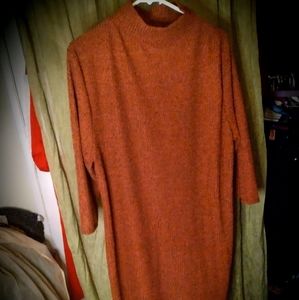 HOT GINGER SWEATER DRESS